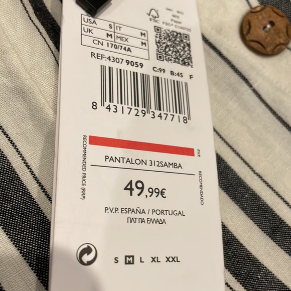 NWT VIOLETA BY MANGO WIDE LEG PANTS - Picture 2 of 4